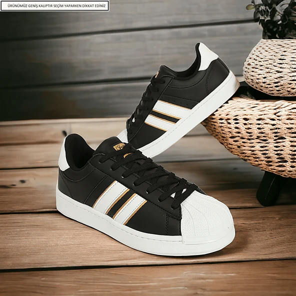 Konfores 1705-28787 Anatomik Tabanlı Unisex Süperstar Modeli Sneakers Ayakkabı - Resim 4