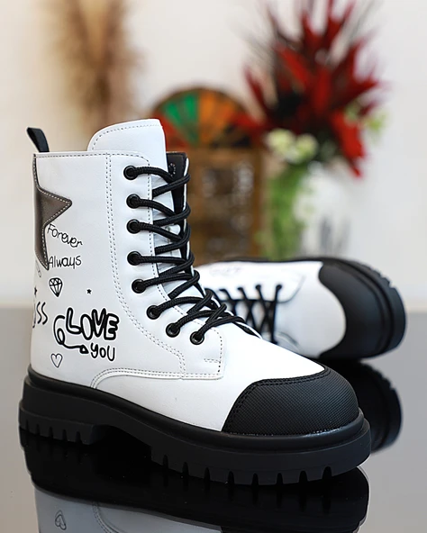 Kidessa 1763 Anatomik Tabanlı Kız Çocuk Postal Bot - Resim 6