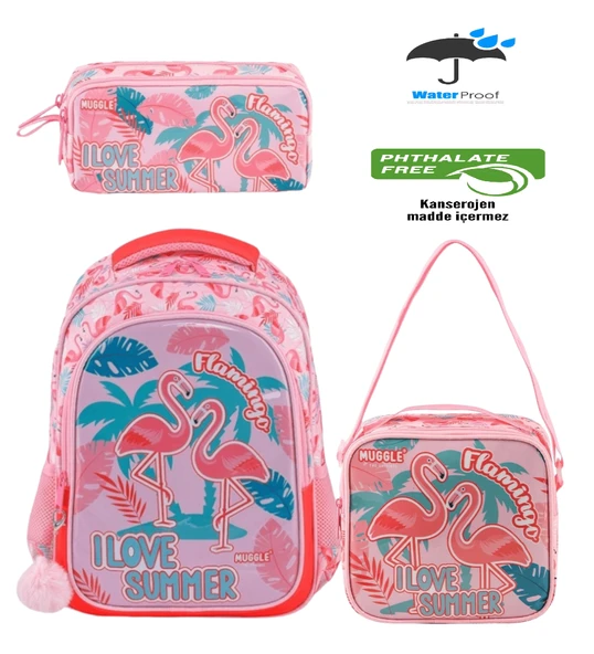 Kidessa 1661 Anatomik Sırtlı Yapılı Kız ve Erkek Çocuk İlkokul Çantası