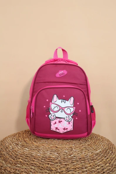 Kidessa 1234 Anatomik Sırtlı Yapılı Unisex Anaokul Çantası - 3