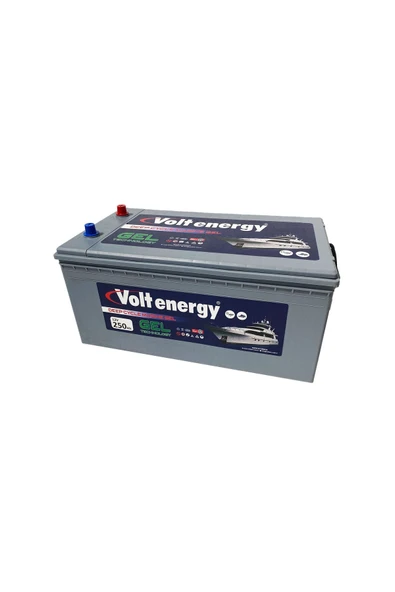 12 V 250 Amper Deep Cycle Marin Jel Nanocarbon Akü(ÜRETİM YILI:2025) - 3