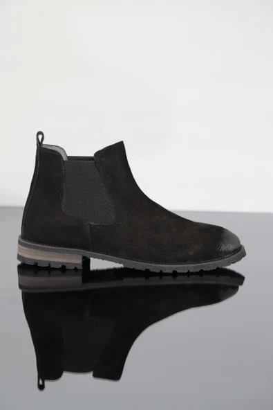 Konfores 1355 Anatomik Tabanlı Hakiki Deri Erkek Klasik Bot - Resim 5