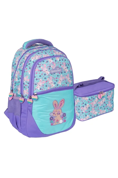 Relaxion Yeni Sezon Figürlü Unisex İlkokul Çantası İkili Takım - 3