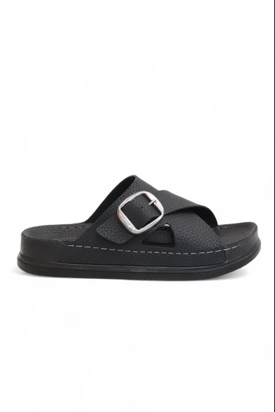 2155 Tokalı Tam Anatomik Tabanlı Günlük,Umre ve Hac İçin Uyumlu Erkek Terlik - 4