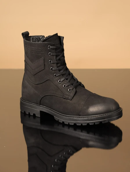 Konfores 1069 Hakiki Deri Anatomik Erkek Bot - Resim 4