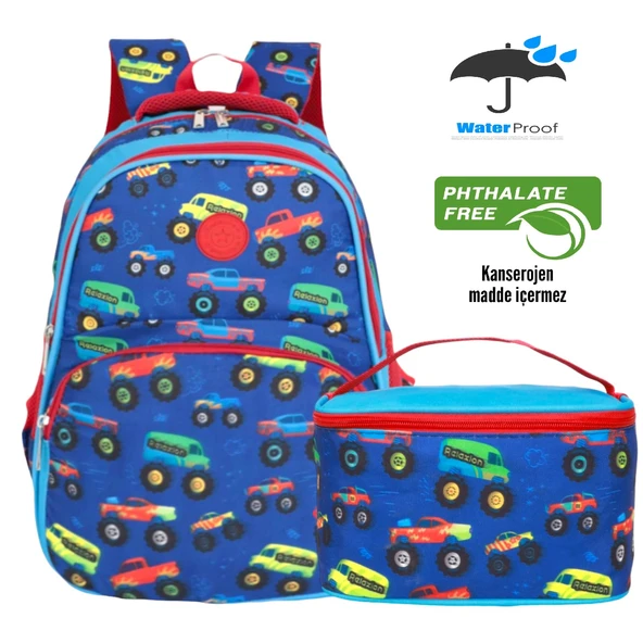 Kidessa 1302 Anatomik Sırtlı Yapılı Unisex İlkokul Çantası - 7