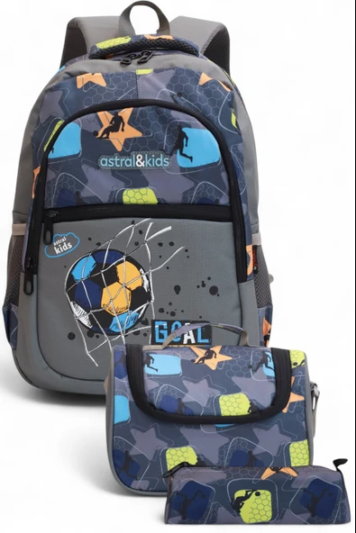 Kidessa 1308 Anatomik Sırtlı Yapılı Unisex İlkokul Çantası - 10