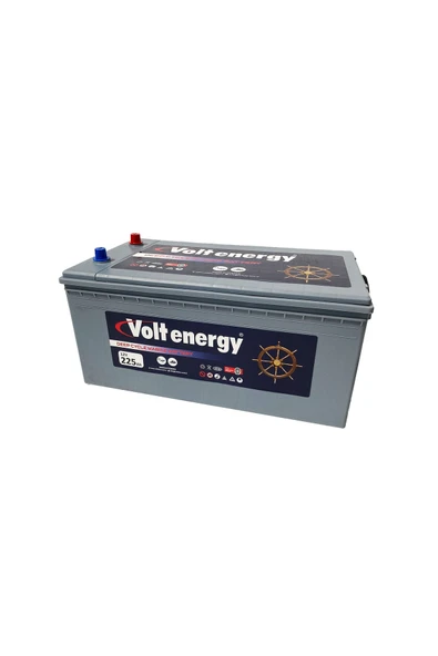 12 V 225 Amper Deep Cycle Marin Bakımsız Akü (ÜRETİM YILI:2025) - 3