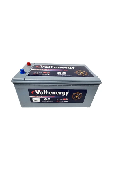 VOLT ENERGY 12 V 225 Amper Deep Cycle Marin Bakımsız Akü (ÜRETİM 2025)