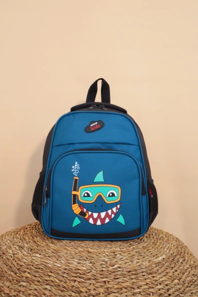 Kidessa 1234 Anatomik Sırtlı Yapılı Unisex Anaokul Çantası - 7