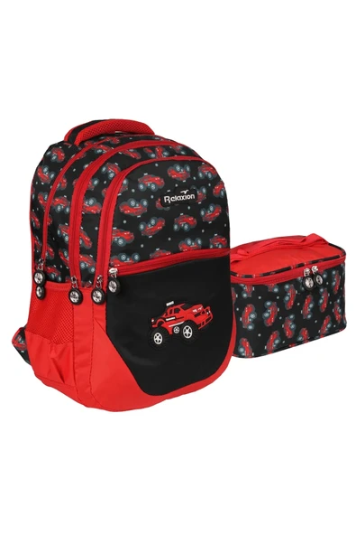 Relaxion Yeni Sezon Figürlü Unisex İlkokul Çantası İkili Takım - 9