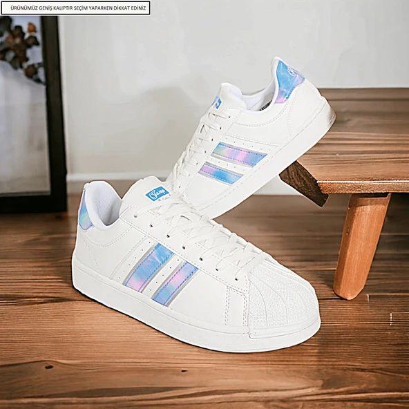 Konfores 1705-28787 Anatomik Tabanlı Unisex Süperstar Modeli Sneakers Ayakkabı - Resim 5