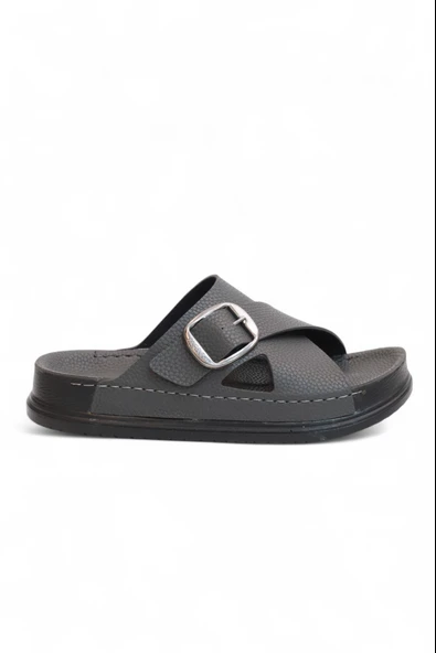 2155 Tokalı Tam Anatomik Tabanlı Günlük,Umre ve Hac İçin Uyumlu Erkek Terlik - 3