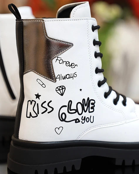 Kidessa 1763 Anatomik Tabanlı Kız Çocuk Postal Bot - Resim 3