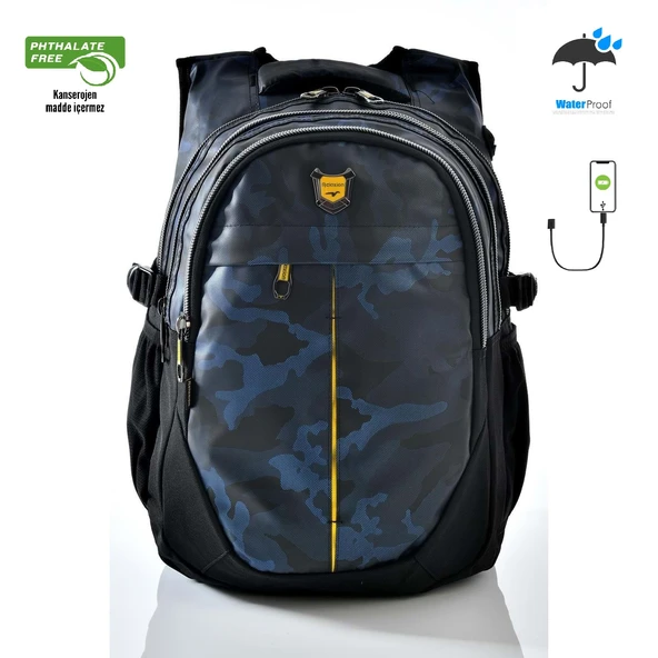 Konfores 1553-2235 Unisex Anatomik Yarasa Sırt Okul Çantası - 3