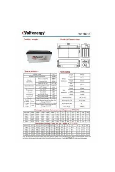 12 V 180 Ah Amper Jel Akü Deep Cycle Nanocarbon (ÜRETİM YILI: 2025) - 3