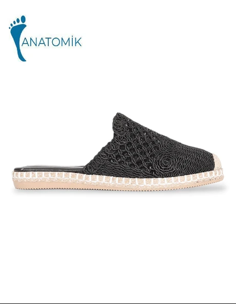 Konfores 1912-542023 Kadın Abiye ve Ev İçi Anatomik Tabanlı Taşlı Terlik - Resim 2