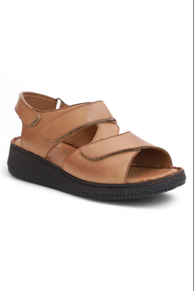 Konfores 2123 Ultra Hafif Esnek Tabanlı Hakiki Deri Tam Anatomik Kadın Sandalet - 2