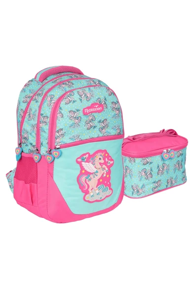 Relaxion Yeni Sezon Figürlü Unisex İlkokul Çantası İkili Takım - 10