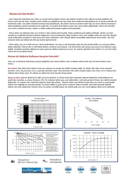 12 V 150 Ah Deep Cycle Marin Jel Nanocarbon Akü(ÜRETİM TARİHİ:2025) - 3