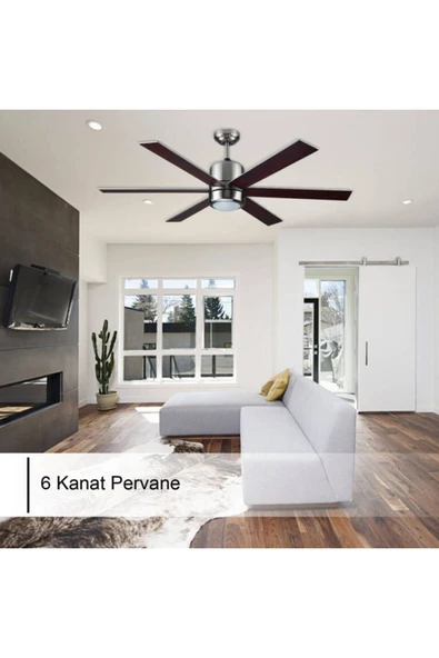 RUBENİS RBT486 BRW AYDINLATMALI TAVAN VANTİLATÖRÜ - Resim 2