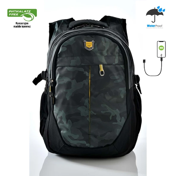 Konfores 1553-2235 Unisex Anatomik Yarasa Sırt Okul Çantası - 2