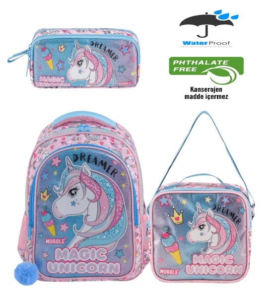 Kidessa 1661 Anatomik Sırtlı Yapılı Kız ve Erkek Çocuk İlkokul Çantası - 3