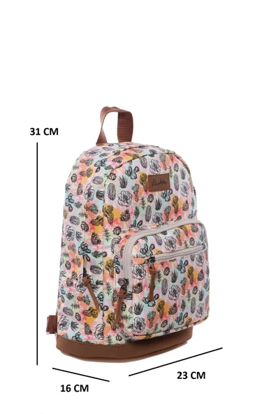 Konfores 1579 Su Geçirmez Kumaş Lüks Bayan Günlük Mini Sırt Çantası - 5