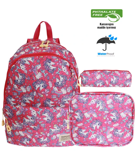 Kidessa 1671 Unisex Çocuk Beslenmeli İlkokul Çantası