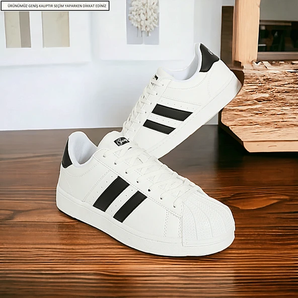 Konfores 1705-28787 Anatomik Tabanlı Unisex Süperstar Modeli Sneakers Ayakkabı - 5