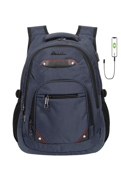 Konfores 1551-2225 Unisex Anatomik Yarasa Sırt Okul Çantası