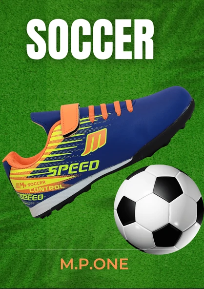 Kidessa 1753-1368 Bantlı Çocuk Halı Saha Futbol Ayakkabısı - Resim 6