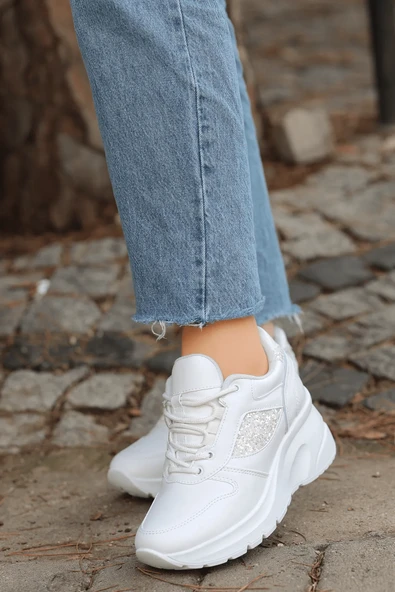 Konfores 2070 Anatomik Dolgu Tabanlı Kadın Sneakers Ayakkabı - Resim 3