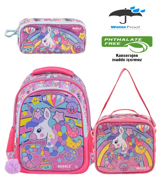 Kidessa 1661 Anatomik Sırtlı Yapılı Kız ve Erkek Çocuk İlkokul Çantası - 2