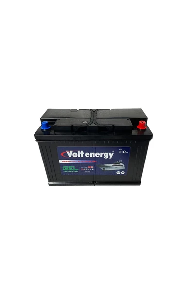 VOLT ENERGY 12 V 110 Amper Deep Cycle Marin Jel Nanocarbon Akü(ÜRETİM TARİHİ:2025)