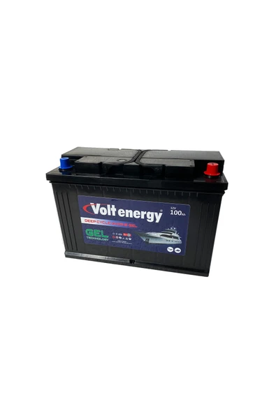 VOLT ENERGY 12 V 100 Ah Amper Deep Cycle Marin Jel Nanocarbon Akü (ÜRETİM TARİHİ:2025)