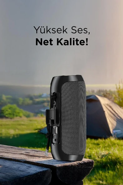 Torima D47 Mavi Bluetooth Hoparlör Kablosuz Taşınabilir Ses Bombası TWS, USB, TF Kart, 1200 mah - 3