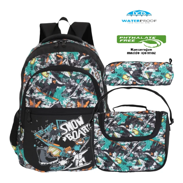 Kidessa 1308 Anatomik Sırtlı Yapılı Unisex İlkokul Çantası