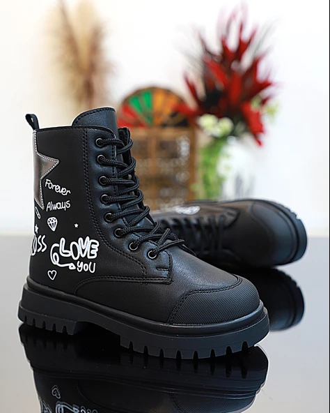 Kidessa 1763 Anatomik Tabanlı Kız Çocuk Postal Bot - Resim 4