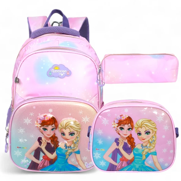 Kidessa 2035-1370 Relaxion Anatomik Sırtlı Yapılı Unisex Beslenmeli İlkokul Çantası - 11