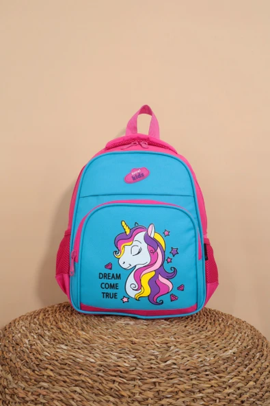 Kidessa 1234 Anatomik Sırtlı Yapılı Unisex Anaokul Çantası