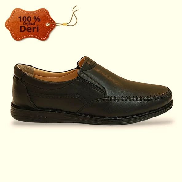 Konfores 1798 Hakiki Deri Anatomik Tabanlı Erkek Günlük Ayakkabı