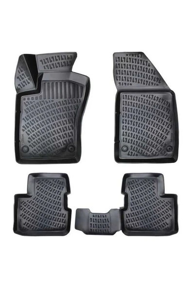 Rizline Fiat  Egea Sedan 2015 ve Sonrası  3D Havuzlu Paspas Siyah ürün görseli