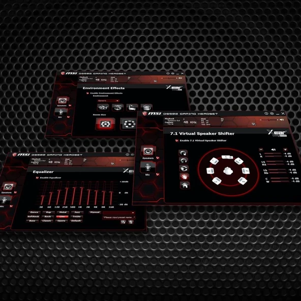 MSI DS502 7.1 USB Kablolu Kulak Üstü Oyuncu Kulaklığı Teşhir - 7