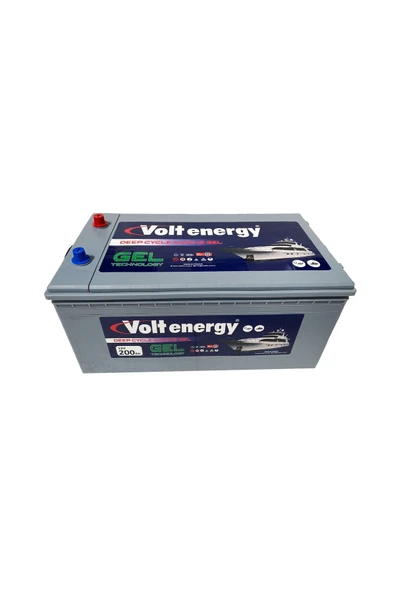 VOLT ENERGY 12 V 200 Amper Deep Cycle Marin Jel Nanocarbon Akü Üretim Yılı:(2025)