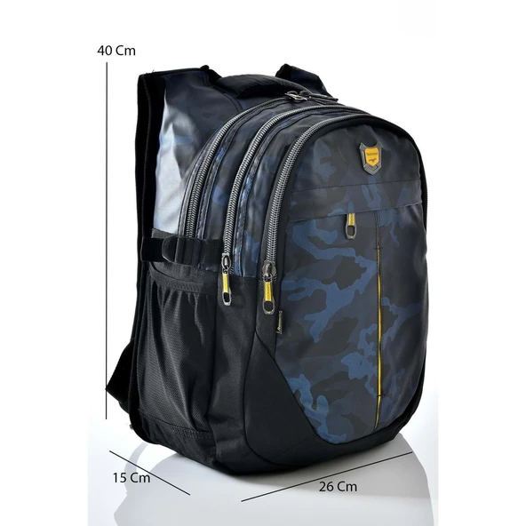 Konfores 1553-2235 Unisex Anatomik Yarasa Sırt Okul Çantası - 6