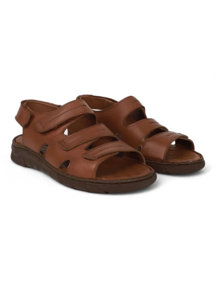 Konfores 2040 Masaj Tabanlı Hakiki Deri Tam Anatomik Erkek Sandalet - 4