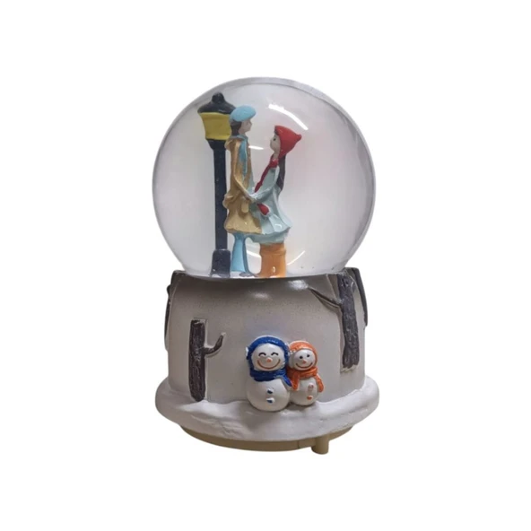 Renk Değiştiren Romantik Sevgili Kar Küresi - 3