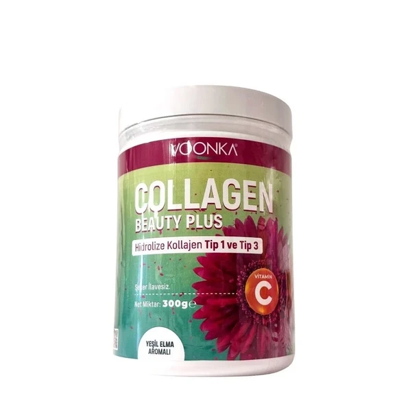 Voonka Collagen Beauty Plus Powder 300 GR - Yeşil Elma ürün görseli