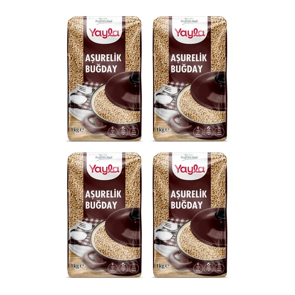 Yayla Bakliyat Aşurelik Buğday 1 kg x 4 Adet